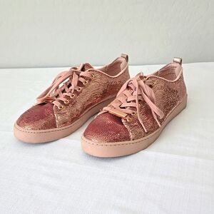 Aldo Rose Gold Sequin Sneakers